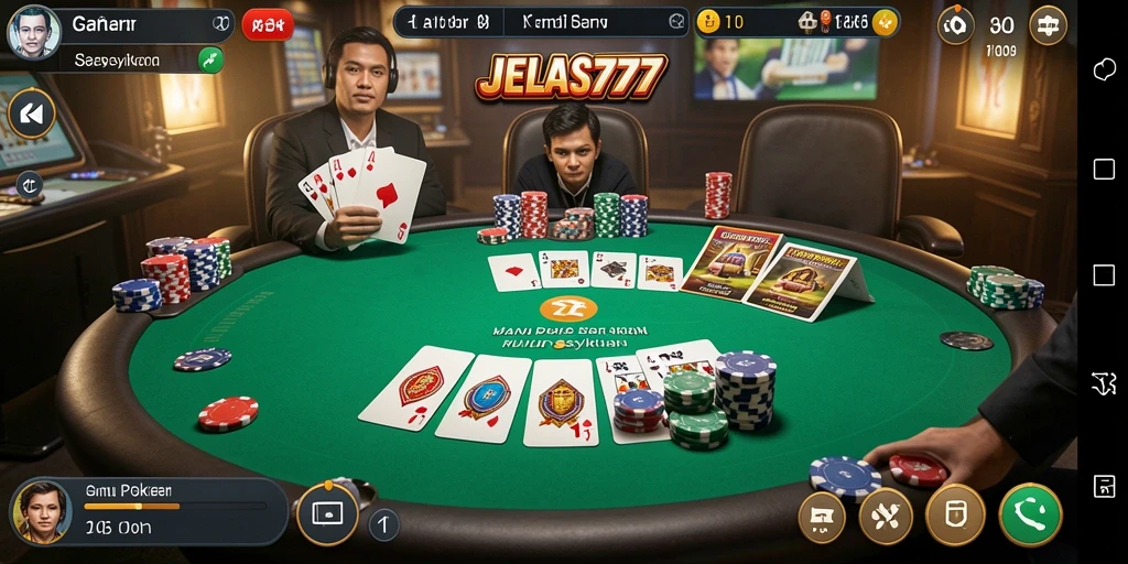 Tampilan gameplay JELAS777 yang menarik dan mendebarkan.