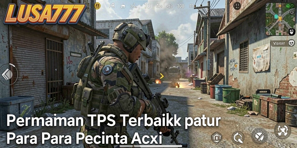 Menampilkan aksi mendebarkan dalam LUSA777 dengan gameplay TPS.