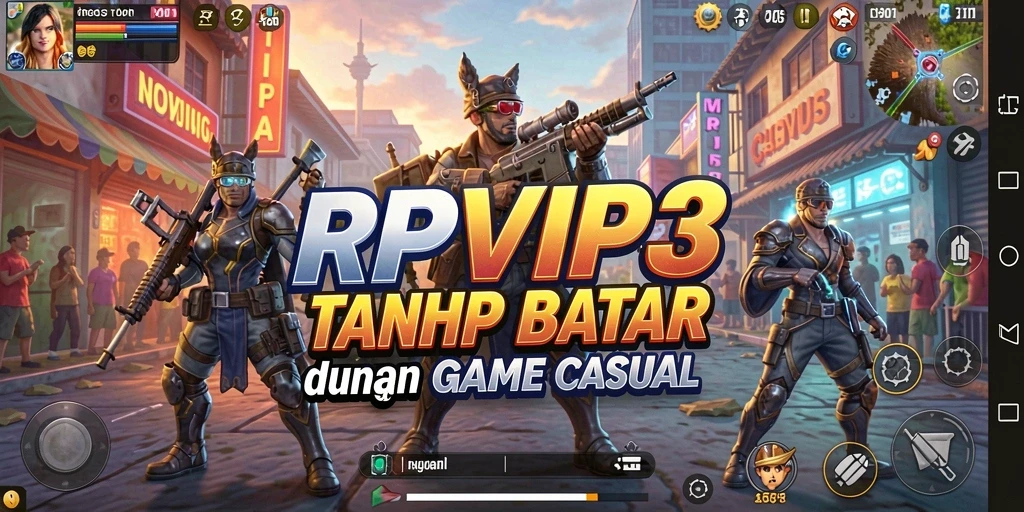 Tangkapan layar RPVIP3 menampilkan karakter lucu dan gameplay yang menghibur.