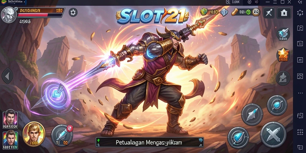 Tampilan menarik dari gameplay penuh aksi SLOT21 yang mengasyikkan.
