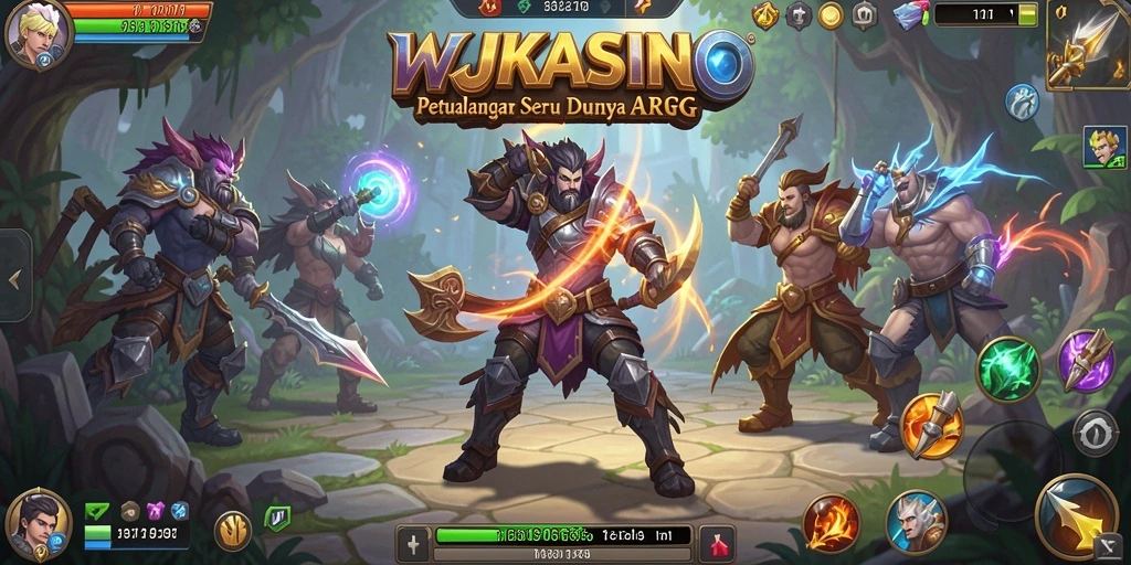 Tampilan gameplay menarik dari WJKASINO dengan aksi ARPG seru.