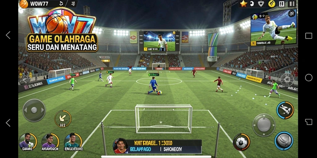 Tampilan gameplay WOW77 yang dinamis dan penuh aksi.